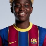 Asisat Oshoala in Barcelona jersey