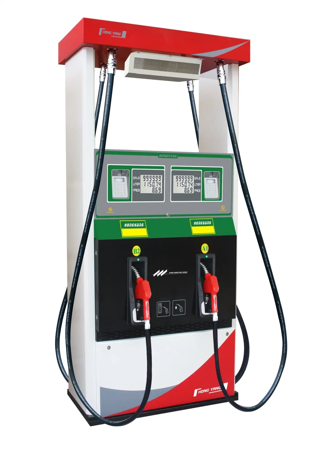 Gas-Station-Two-Products-Four-Nozzles-Petrol-Pump-Fuel-Dispenser