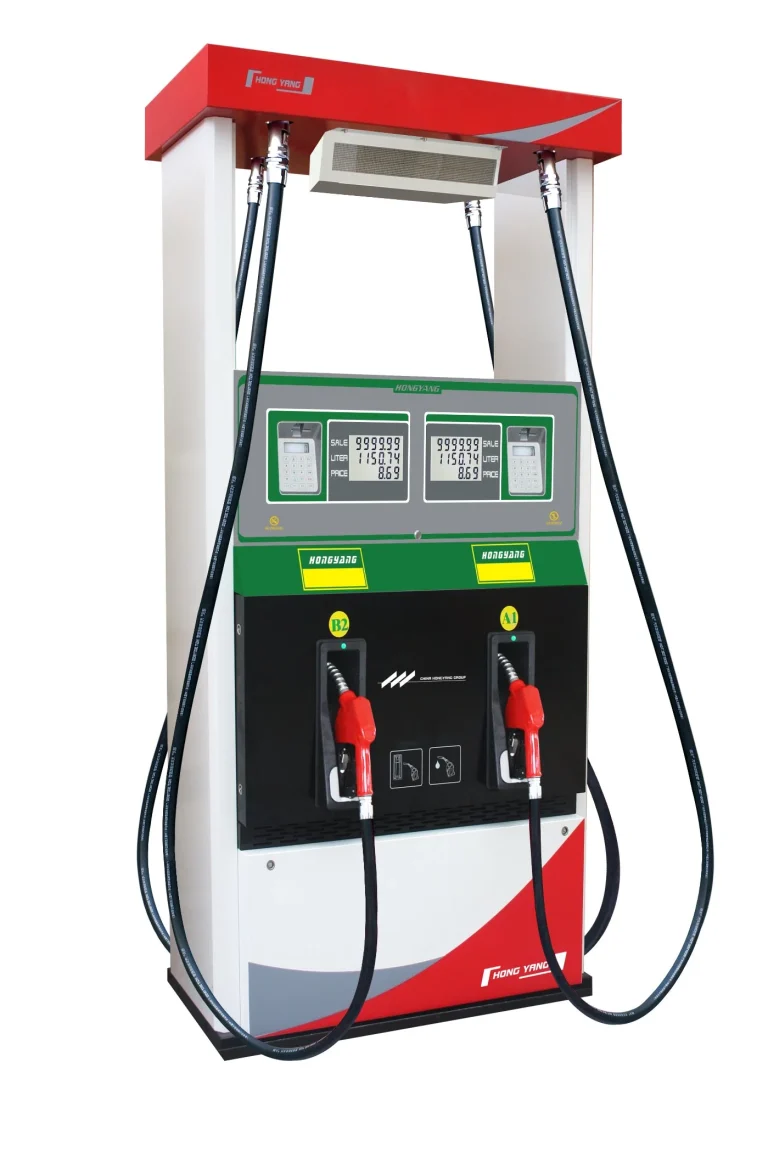 Gas-Station-Two-Products-Four-Nozzles-Petrol-Pump-Fuel-Dispenser
