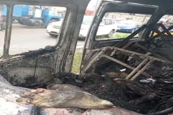 Petrol-laden Minibus Explodes in Okota, Two Dead.