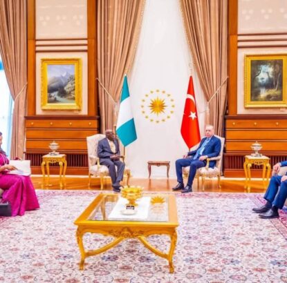 President Tinubu meets Erdogan