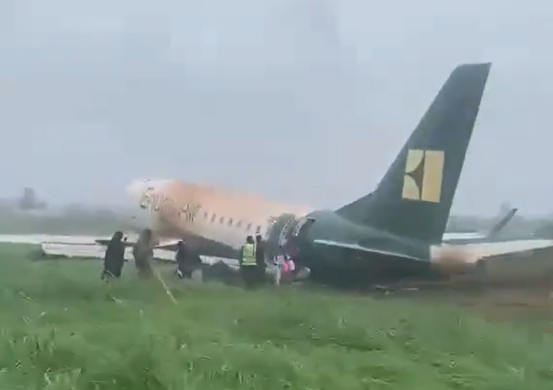 68 Escape Unhurt as Enugu Air Jet Skids Off Runway