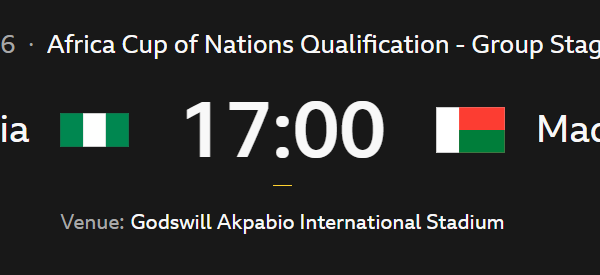 Super Eagles Open AFCON Qualifiers Against Madagascar