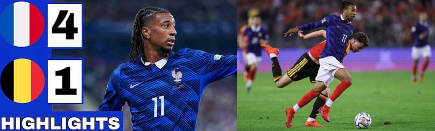 France Thrash Belgium 4-1 in Nations League