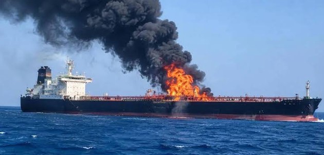 Iran Strikes Gas Tanker in Hormuz Chokepoint